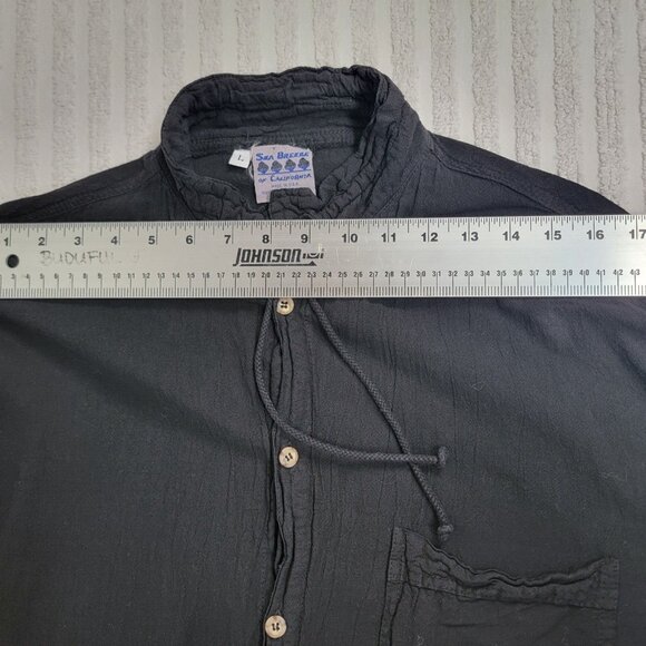 Sea Breeze of California Unisex Large Cotton Preshrunk Button Shirt Drawstring - Picture 5 of 7